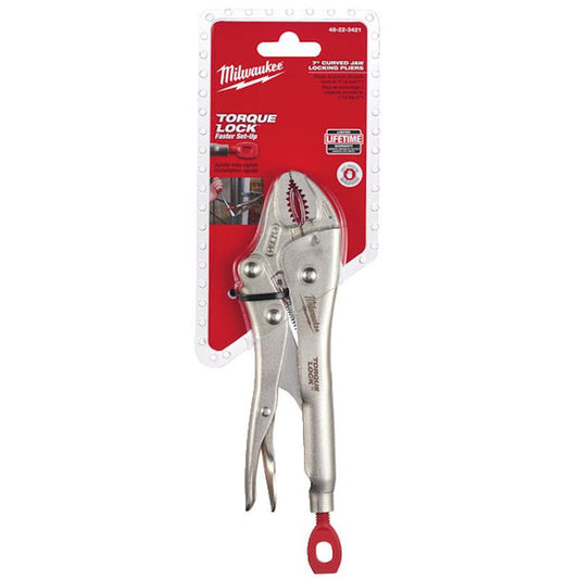 MILWAUKEE 7" CURVED TORQUE LOCK LOCKING PLIERS 7inch 170mm