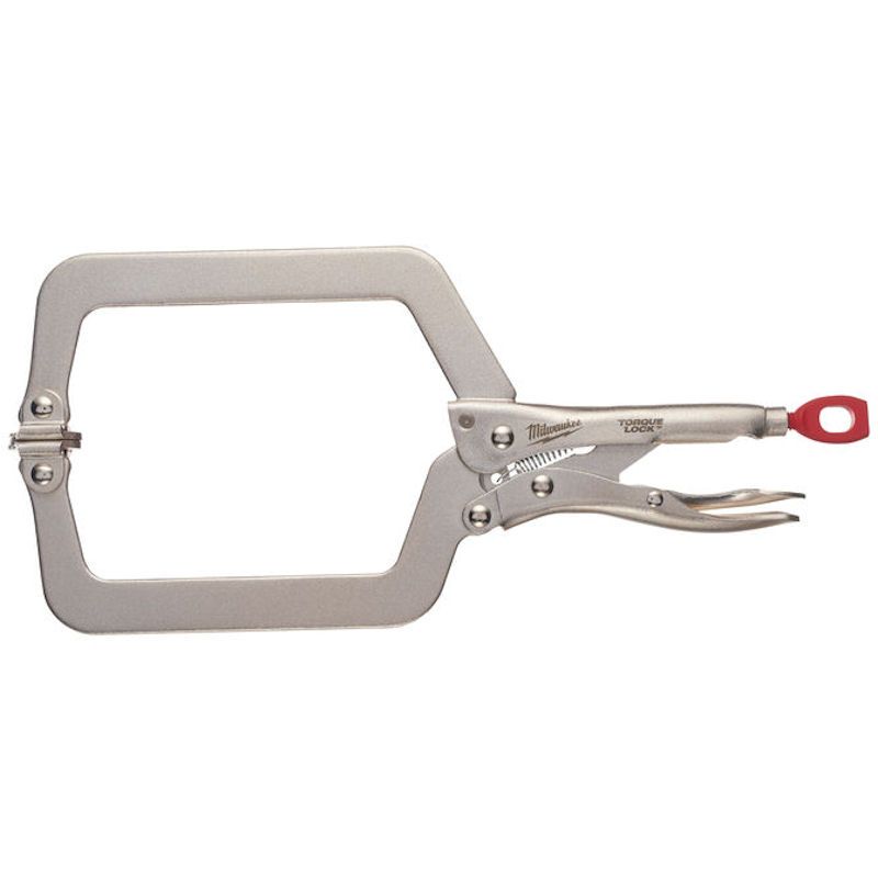 MILWAUKEE 9" DEEP REACH TORQUE LOCK LOCKING C CLAMP WITH SWIVEL PADS