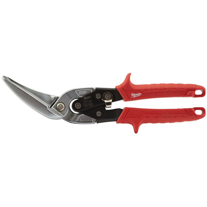 MILWAUKEE LEFT CUT EXTRA LONG OFFSET AVIATION METAL SNIPS