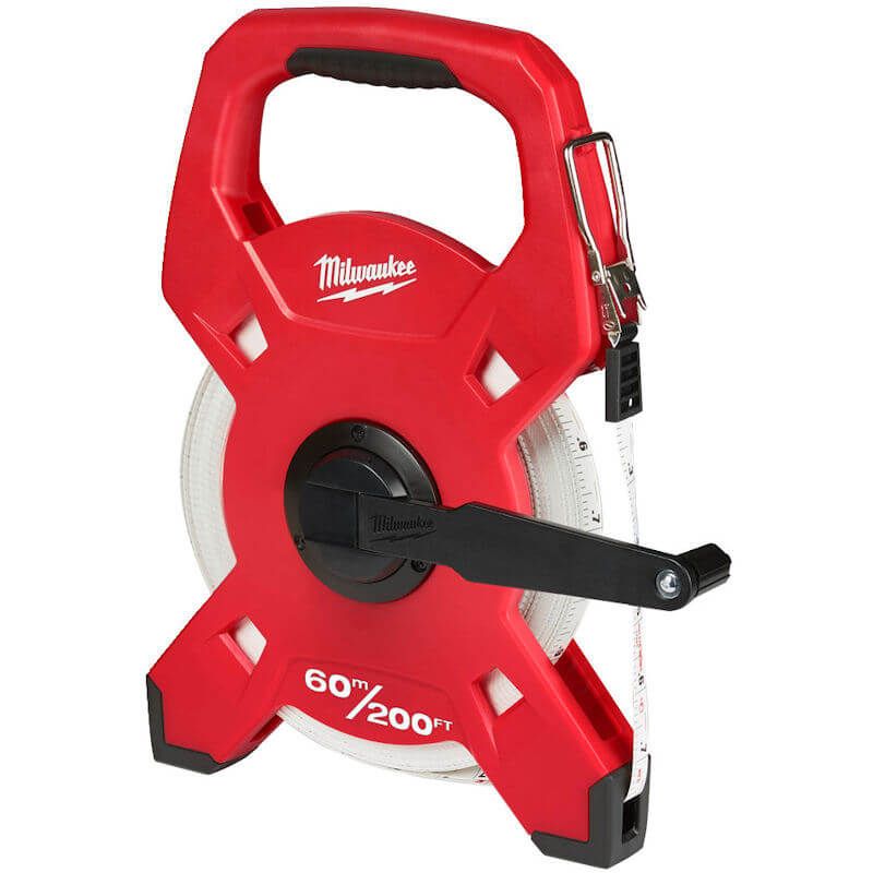 MILWAUKEE 60M / 200FT FIBREGLASS LONG OPEN REEL TAPE