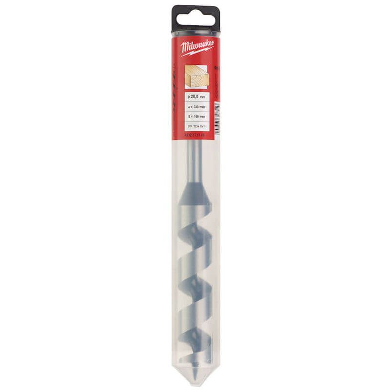 MILWAUKEE 28MM X 230MM AUGER DRILL BIT
