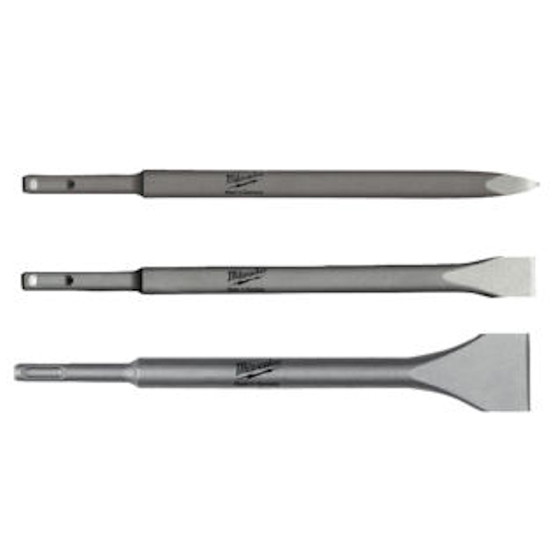 Milwaukee SDS Plus Chisel Set - 3 Piece