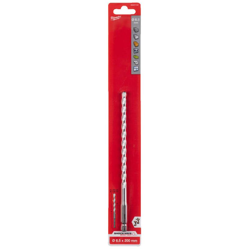 Milwaukee Multi Material Drill Bit 6.5mm x 200mm