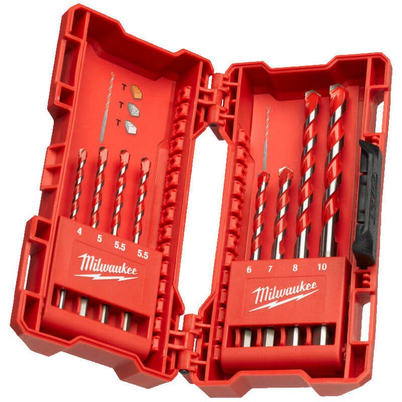 Milwaukee Premium Concrete Drill Bit Set - 8 Piece