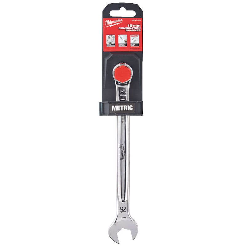MILWAUKEE 15MM MAXBITE COMBINATION SPANNER