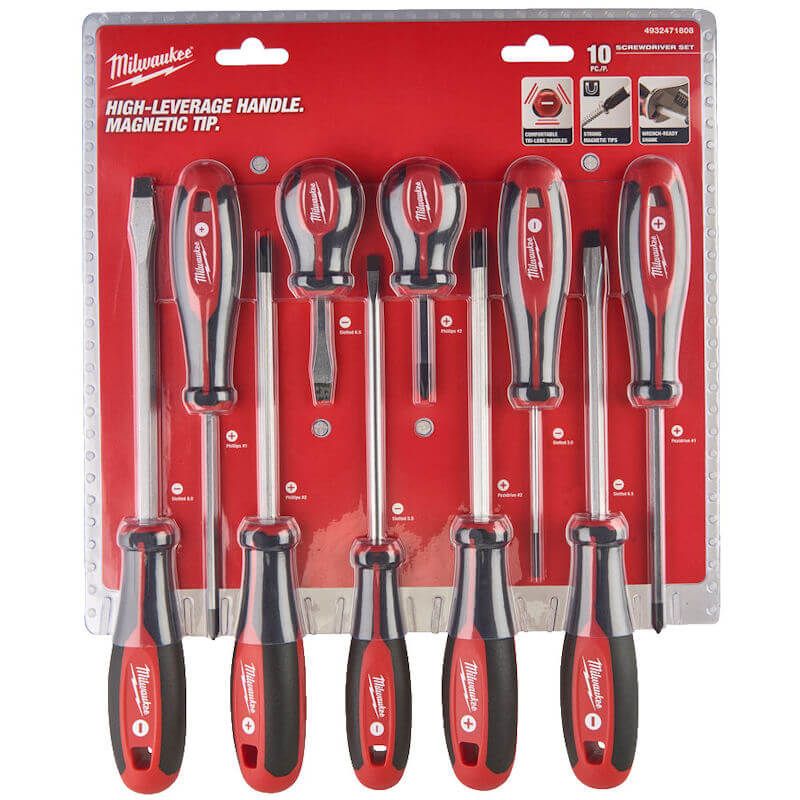 MILWAUKEE 10 PIECE TRI-LOBE SCREWDRIVER SET