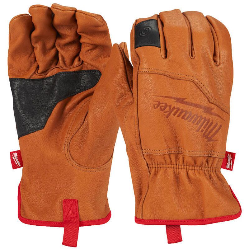MILWAUKEE SIZE 10 (XL) LEATHER GLOVES
