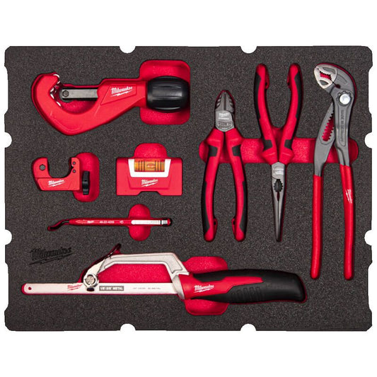 MILWAUKEE 8 PIECE PLUMBING PACKOUT FOAM INSERT SET