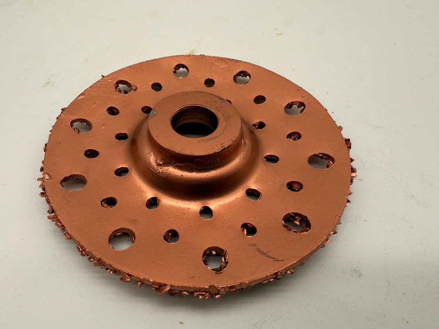 4 inch (105mm) Belt Buffing Disc Copper G36 Grit