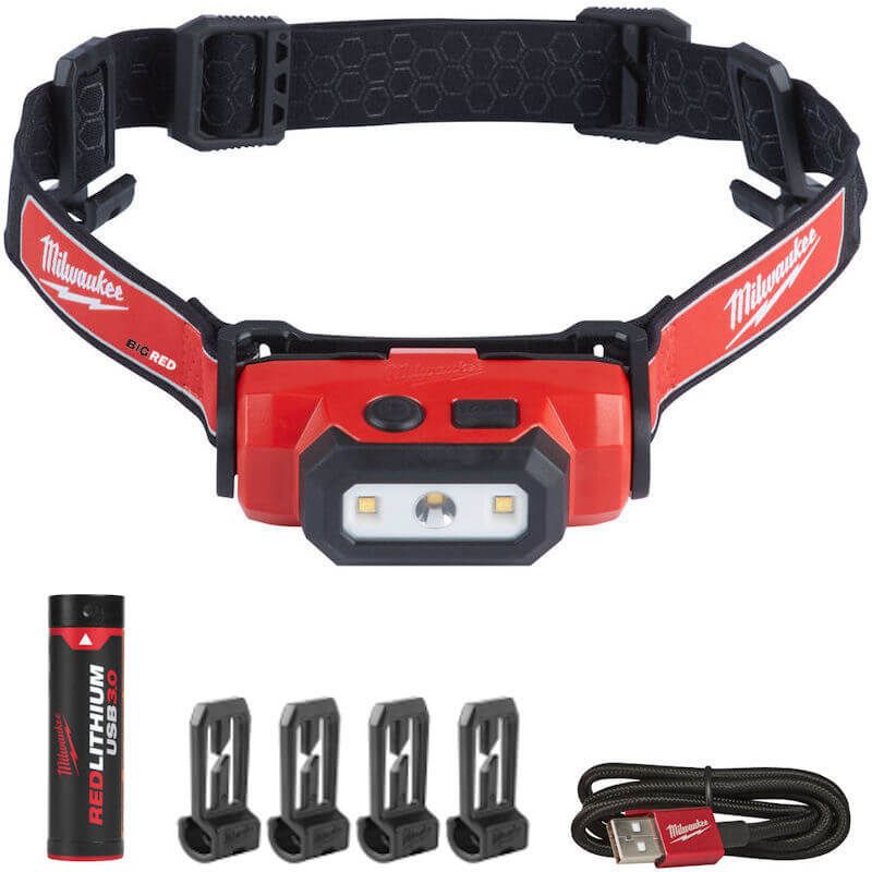 MILWAUKEE L4HL-301 RED LITHIUM USB TRUEVIEW HEAD LAMP