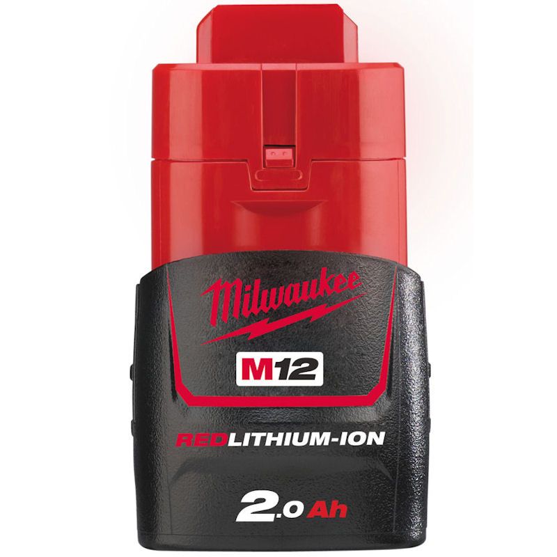 MILWAUKEE 4X M12B2 M12 2.0AH RED LITHIUM-ION BATTERIES