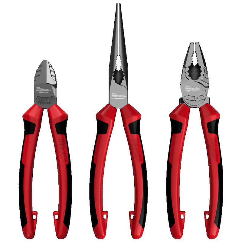 MILWAUKEE 3 PIECE PLIER SET