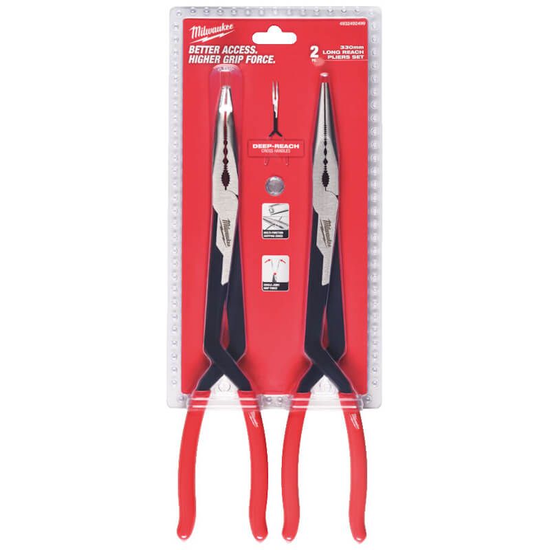 MILWAUKEE 2 PIECE LONG REACH PLIERS SET