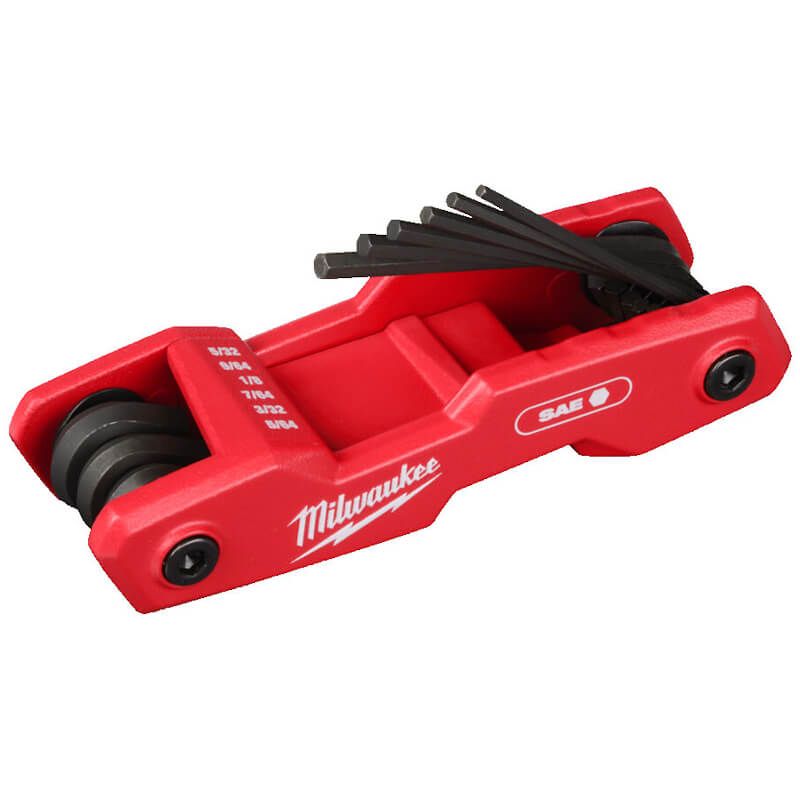 MILWAUKEE 9 PIECE IMPERIAL FOLDING HEX KEY SET