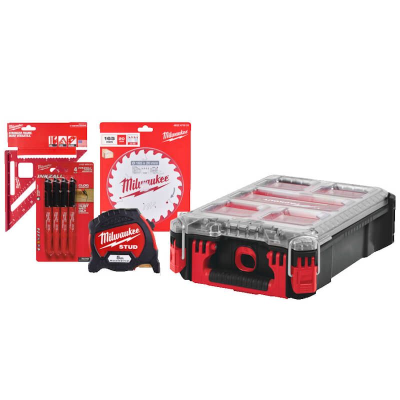 MILWAUKEE 8 PIECE WOOD WORKING SET