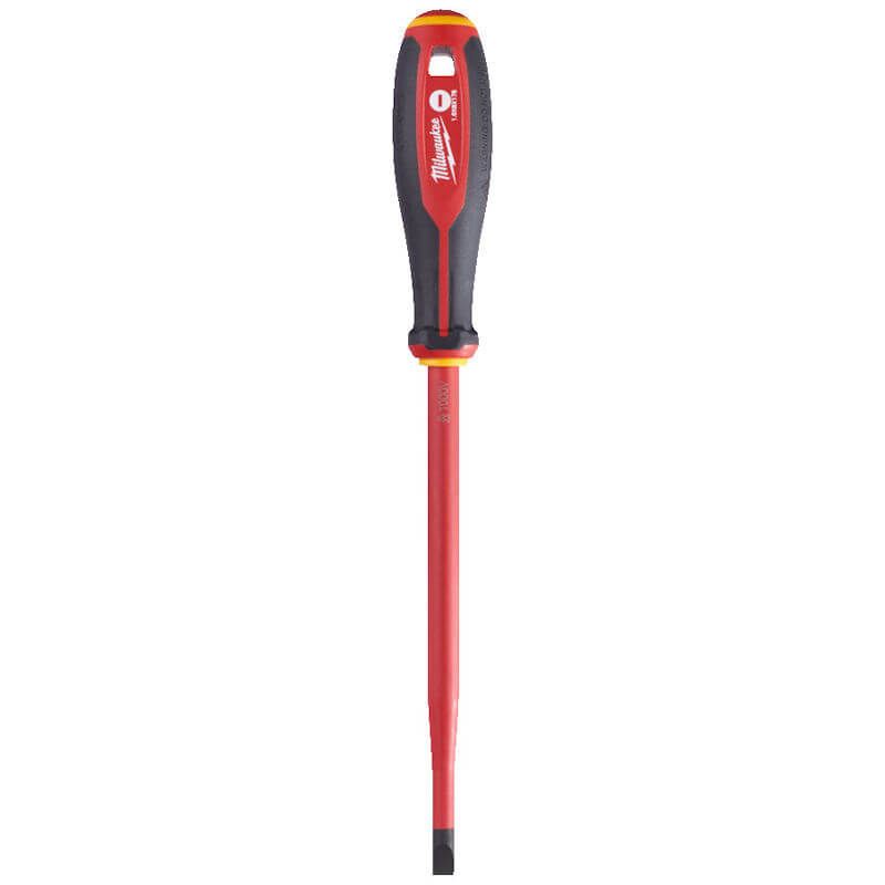 MILWAUKEE 1.6MM X 8.0MM X 175MM TRI-LOBE VDE SLOTTED SLIM SCREWDRIVER