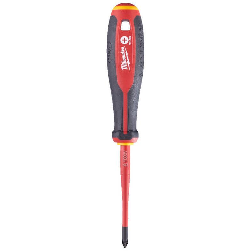 MILWAUKEE PH1 X 80MM TRI-LOBE VDE PHILLIPS SLIM SCREWDRIVER