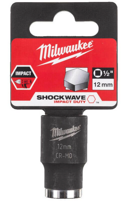 1/2 inch Impact socket short shockwave 12mm
