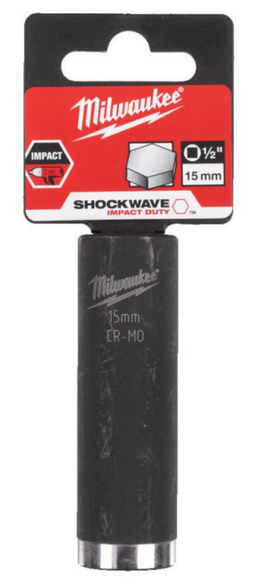 1/2 inch Impact socket deep shockwave 15mm