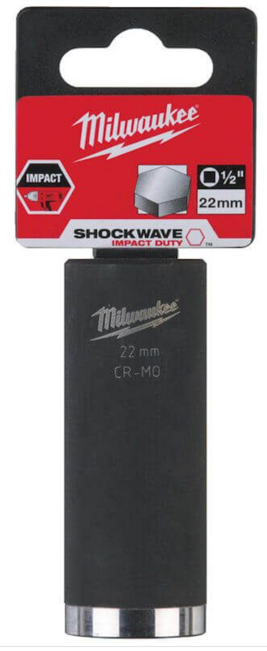 1/2 inch Impact socket deep shockwave 22mm