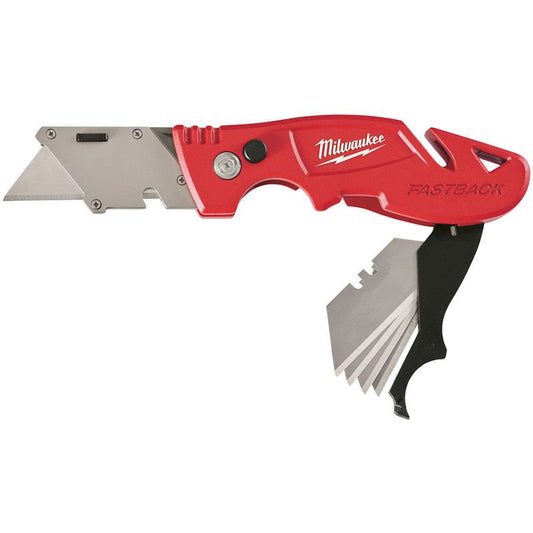 MILWAUKEE FASTBACK FLIP UTILITY KNIFE WITH BLADE STORAGE