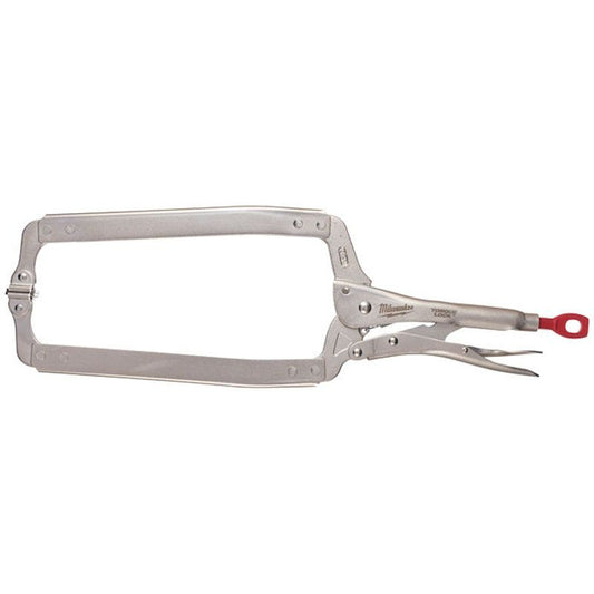 MILWAUKEE 18" TORQUE LOCK LOCKING C CLAMP WITH SWIVEL PADS