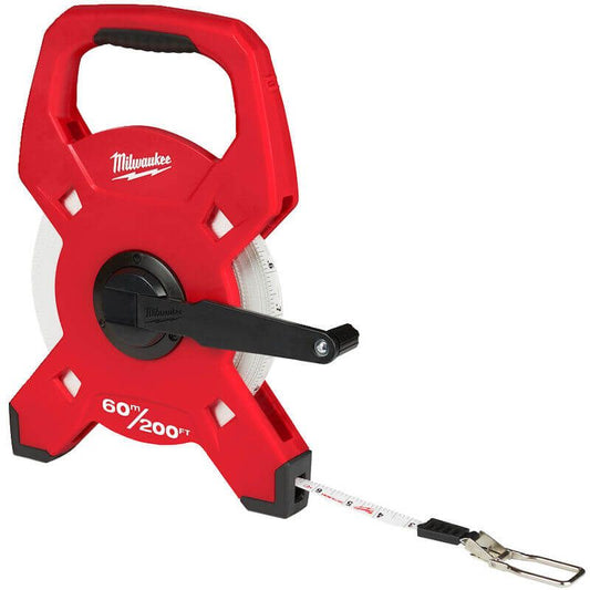 MILWAUKEE 60M / 200FT FIBREGLASS LONG OPEN REEL TAPE
