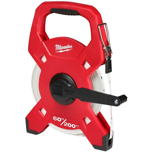 MILWAUKEE 60M / 200FT FIBREGLASS LONG OPEN REEL TAPE