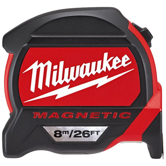 MILWAUKEE 8M / 26FT PREMIUM MAGNETIC TAPE MEASURE