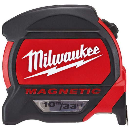 MILWAUKEE 10M / 33FT PREMIUM MAGNETIC TAPE MEASURE
