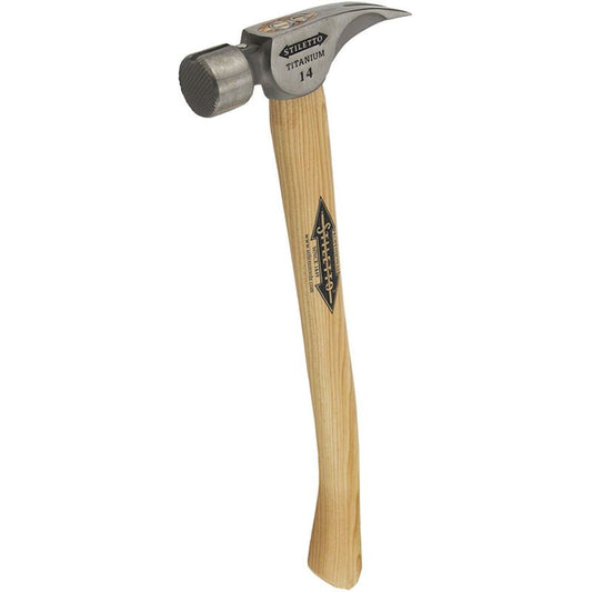 MILWAUKEE STILETTO TI14MC-H18 TITANIUM HAMMER WITH WOOD HANDLE
