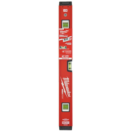 MILWAUKEE 61CM (24") REDSTICK BACKBONE 60 MAGNETIC BOX LEVEL