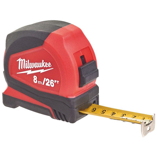 MILWAUKEE 8M / 26FT PRO COMPACT TAPE MEASURE