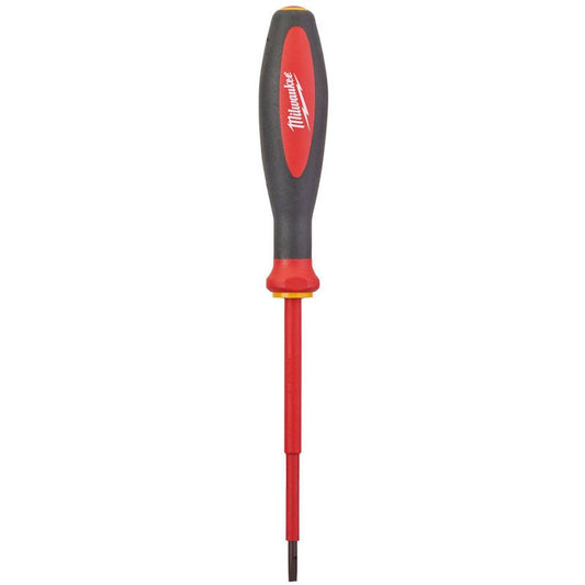 MILWAUKEE 0.6MM X 3.5MM X 100MM VDE SLOTTED SCREWDRIVER