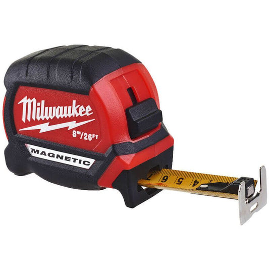MILWAUKEE 8M / 26FT GEN III MAGNETIC TAPE MEASURE