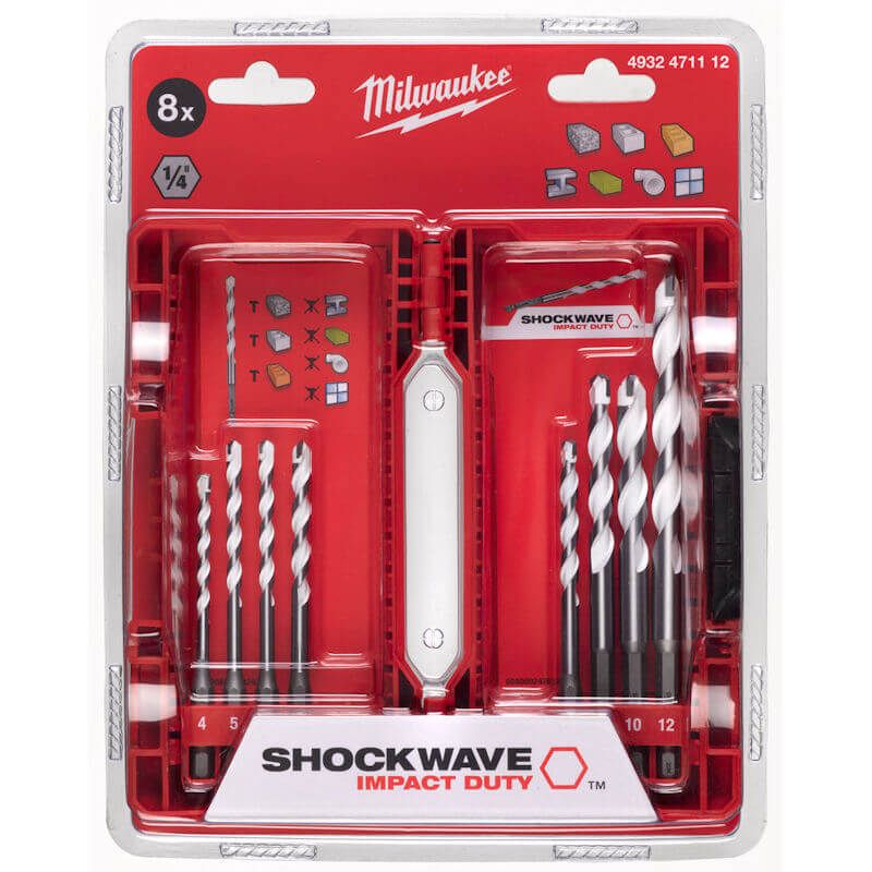Milwaukee Multi Material Drill Bit - 8 Piece Set
