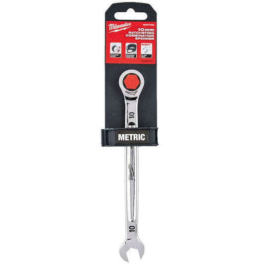 MILWAUKEE 10MM MAXBITE RATCHETING COMBINATION SPANNER