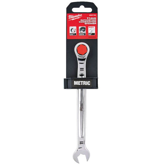 MILWAUKEE 11MM MAXBITE RATCHETING COMBINATION SPANNER