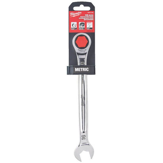 MILWAUKEE 16MM MAXBITE RATCHETING COMBINATION SPANNER