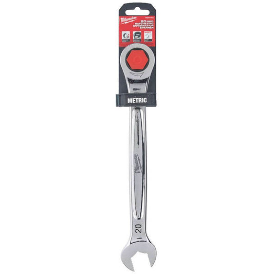 MILWAUKEE 20MM MAXBITE RATCHETING COMBINATION SPANNER