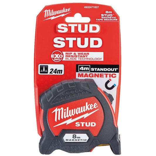 MILWAUKEE 8M GEN II STUD MAGNETIC TAPE MEASURE
