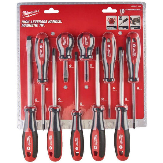 MILWAUKEE 10 PIECE TRI-LOBE SCREWDRIVER SET