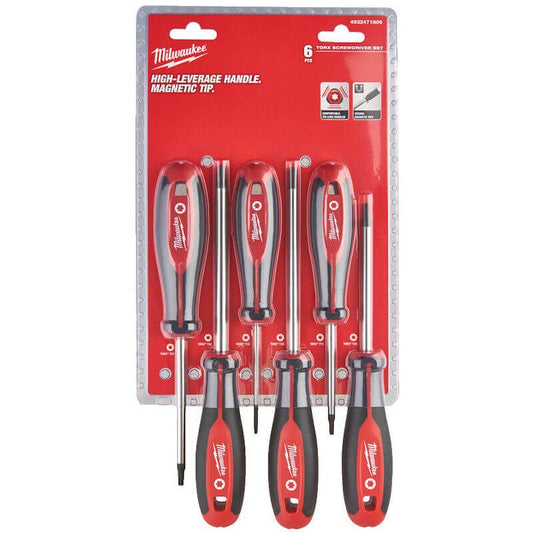 MILWAUKEE 6 PIECE TRI-LOBE TORX SCREWDRIVER SET