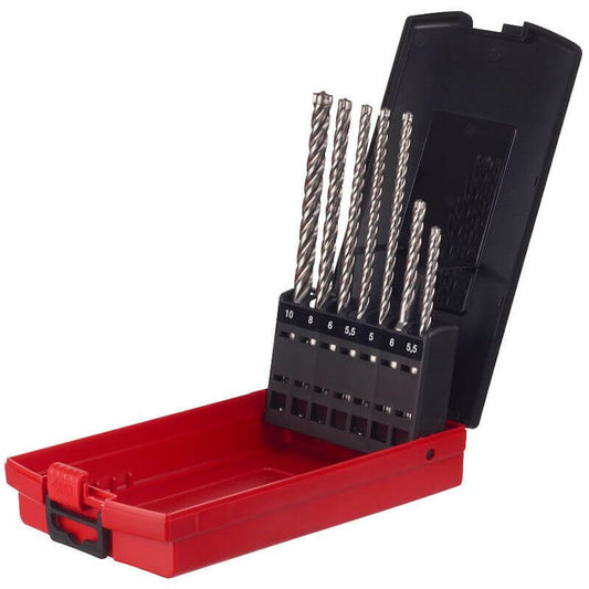 MILWAUKEE 7 PIECE MX4 4 CUT SDS+ DRILL BIT SET