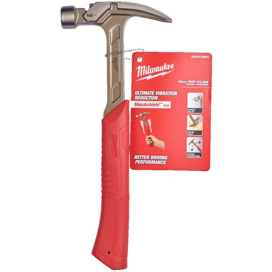 MILWAUKEE 16OZ STEEL RIP CLAW HAMMER