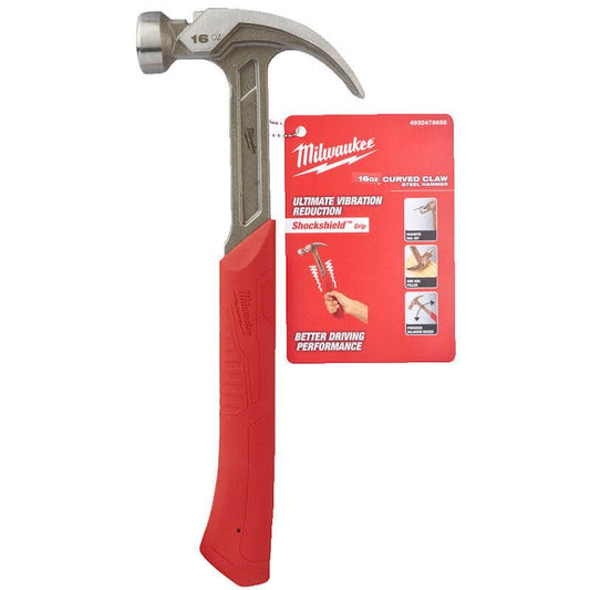 MILWAUKEE 16OZ STEEL CURVED CLAW HAMMER