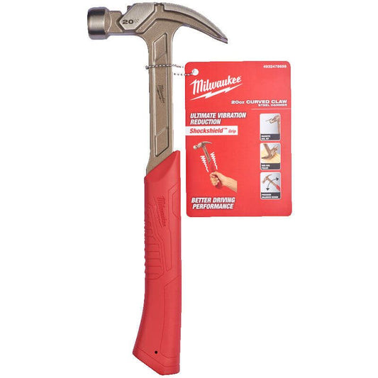 MILWAUKEE 20OZ STEEL CURVED CLAW HAMMER