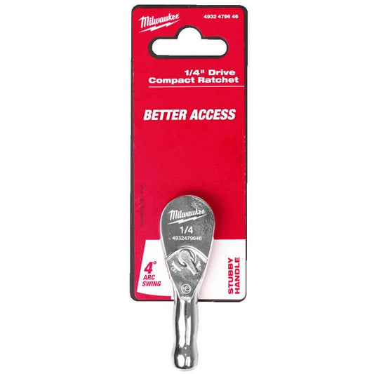 MILWAUKEE 1/4" DRIVE COMPACT RATCHET