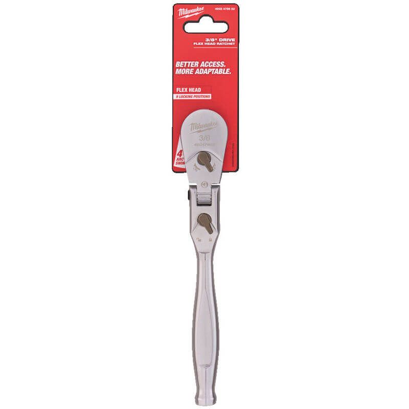 MILWAUKEE 3/8" DRIVE FLEX HEAD RATCHET