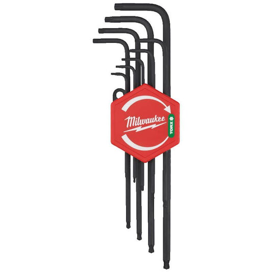MILWAUKEE 9 PIECE L-FORM TORX KEY SET